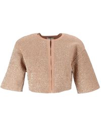 Elisabetta Franchi - Knit Top With Sequins - Lyst