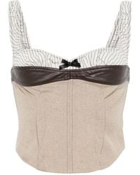 Elena Velez - コルセットスタイル トップ - Lyst