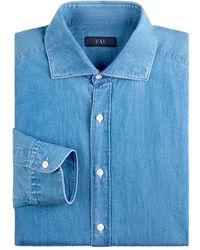 Fay - Overhemd Met Franse Kraag - Lyst