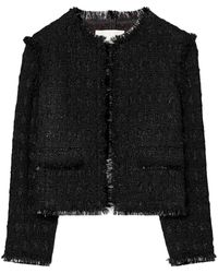 Tory Burch - Tinsel Tweed Jacket - Lyst