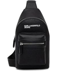 KARL LAGERFELD - Logo-Print Zip-Around Backpack - Lyst