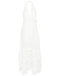 Ermanno Scervino - Lace Cotton Long Dress - Lyst
