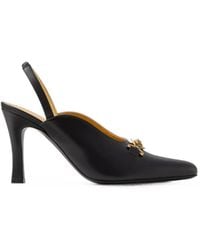 Versace - Marisa Leather Slingbacks 90 Mm - Lyst