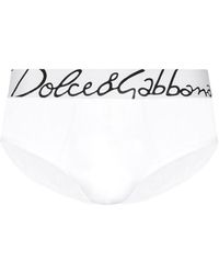 Dolce & Gabbana - Slip con banda logo - Lyst