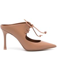 Malone Souliers - Marcia 90mm Lace-up Leather Mules - Lyst