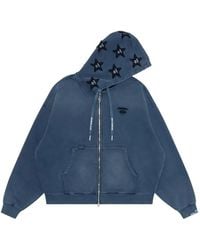 Aape By A Bathing Ape - Star-Appliqué Zip-Up Hoodie - Lyst