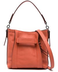 Longchamp - Small 3d Leather Bucket Bag - Lyst