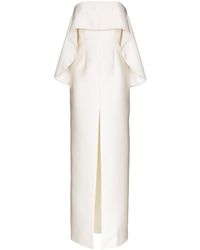 Solace London Strapless Maxi-avondjurk - Wit