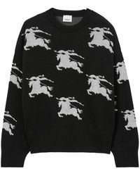 Burberry - Pullover mit Jacquardmuster - Lyst