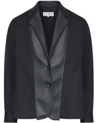 MM6 by Maison Margiela - Contrast-Lapel Blazer - Lyst