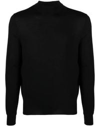 Drumohr - High-Neck Wool Sweater - Lyst