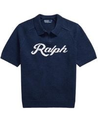 Polo Ralph Lauren - Logo-Intarsia Short-Sleeve Sweater - Lyst