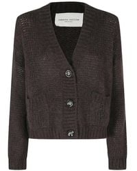 Roberto Collina - Chunky-Knit V-Neck Cardigan - Lyst
