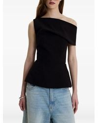 MOOS STUDIO - Edit Off-Shoulder Peplum Top - Lyst