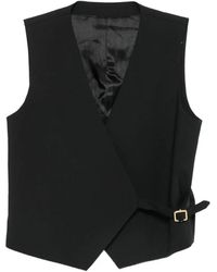 PT Torino - Buckled Wrap-Style Waistcoat - Lyst