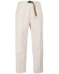 White Sand - Wide-Stripe Corduroy Trousers - Lyst