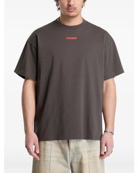 Pleasures - Logo-Print Drop-Shoulder T-Shirt - Lyst