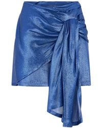Alberta Ferretti - Draped Mini Skirt - Lyst
