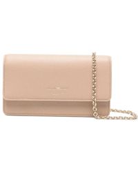 Emporio Armani - Chain Leather Clutch Bag - Lyst