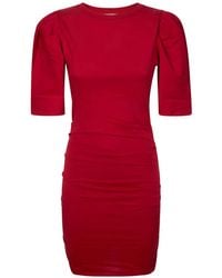Isabel Marant - Mylda Puff-Sleeve Gathered Mini Dress - Lyst