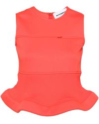 Melitta Baumeister - Peplum Hem Sleeveless Top - Lyst