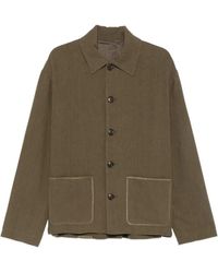 Commas - Sobrecamisa Con Palmeras Bordadas Y Bolsillo De Parche - Lyst