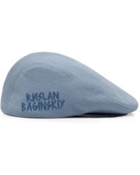 Ruslan Baginskiy - Ivy Logo-Embroidered Flat Cap - Lyst