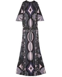 PUCCI - Langes Kleid mit Print - Lyst