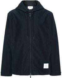 Thom Browne - Zip-Up Ripstop Hooded Jacket - Lyst