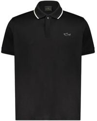 Paul & Shark - Logo-Embroidered Tipped-Trim Polo Shirt - Lyst