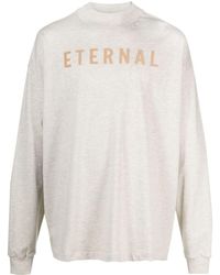 Fear Of God - Maglia in jersey di cotone con logo floccato Eternal - Lyst