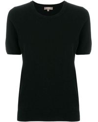 N.Peal Cashmere Round Neck T-shirt - Black