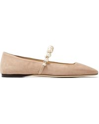 Jimmy Choo - Ade Square-toe Ballerina Shoes - Lyst