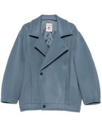 Semicouture - Abrigo Con Doble Botonadura - Lyst