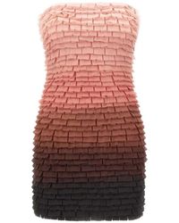 Elisabetta Franchi - Degradé Tulle Mini Dress - Lyst