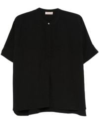 Blanca Vita - Button-Fastening Short-Sleeve Shirt - Lyst