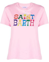 Mc2 Saint Barth - T-shirt Met Borduurwerk - Lyst