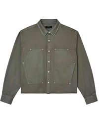 Purple Brand - Frayed Denim Shirt - Lyst