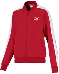 PUMA - Striped Zip-Up Track Jacket - Lyst