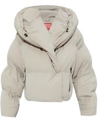 DIESEL - W-Iley-T1 Wikkel Donsjack Met Capuchon - Lyst