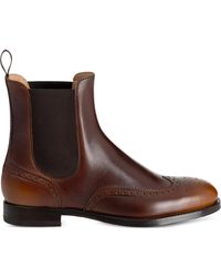 Santoni - Delia Brogue Boots - Lyst