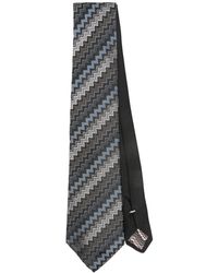 Missoni - Cravatta con motivo a zigzag - Lyst