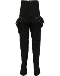 パンツ JULIUS Drop-Crotch Cropped Pants Julius Drop-Crotch Pants in Black for Men | Lyst