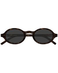 Saint Laurent - Sl M161 Round-Frame Sunglasses - Lyst