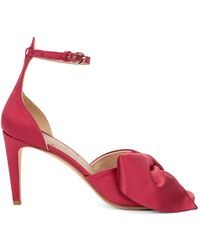 Red(V) - Bow-Detail Ankle-Strap Sandals - Lyst