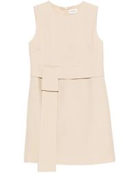 P.A.R.O.S.H. - Rania Belt Sleeveless Mini Dress - Lyst