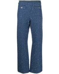Sandro - Sequin-embellished Straight-leg Trousers - Lyst