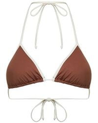MC2 Saint Barth - Leah String Triangle Bikini Top - Lyst