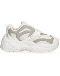 ARMANI EXCHANGE - Logo-Print Panelled Sneakers - Lyst