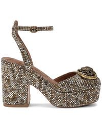 Kurt Geiger - Chelsea Crystal-Embellished Platform Sandals - Lyst